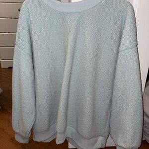 Light Blue Fleece Sweatshirt